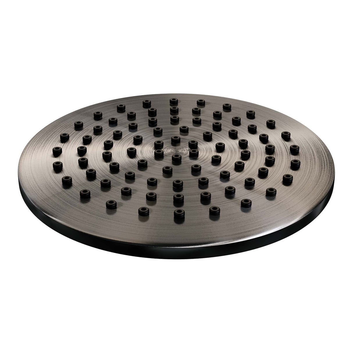 Brauer Gunmetal Carving Thermostatische Inbouw Regendouche 3-Weg Rond Set 83 Met 20 Cm Douchekop En Plafondarm En 3-Standen Handdouche En Doucheslang En Wandaansluitbocht Gunmetal Geborsteld Pvd