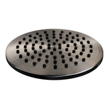 Brauer Gunmetal Carving Thermostatische Inbouw Regendouche 3-Weg Rond Set 83 Met 20 Cm Douchekop En Plafondarm En 3-Standen Handdouche En Doucheslang En Wandaansluitbocht Gunmetal Geborsteld Pvd