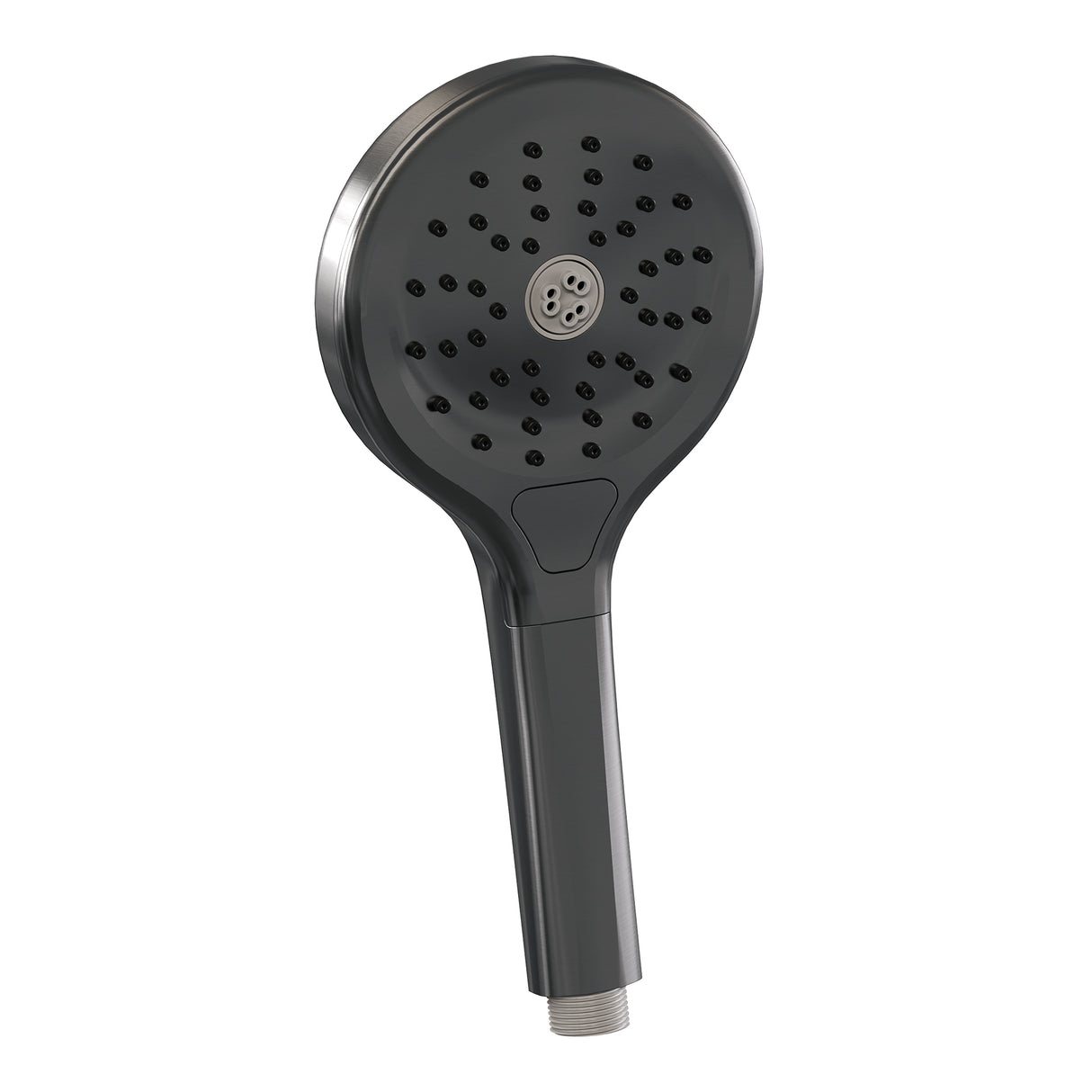 Brauer Gunmetal Carving Thermostatische Inbouw Regendouche 3-Weg Rond Set 83 Met 20 Cm Douchekop En Plafondarm En 3-Standen Handdouche En Doucheslang En Wandaansluitbocht Gunmetal Geborsteld Pvd