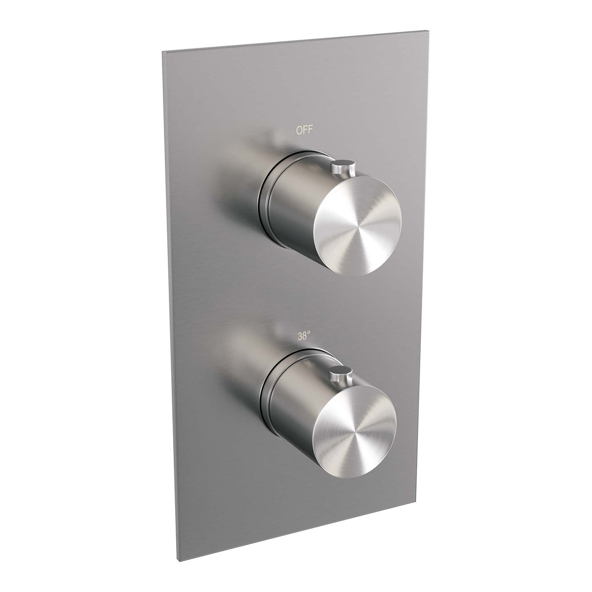 Brauer Brushed Edition Thermostatische Inbouw Regendouche 3-Weg Omstelling Set 27 Met 20 Cm Douchekop En Gebogen Muurarm En Staaf Handdouche En Doucheslang En Wandaansluitbocht Rvs Geborsteld Pvd