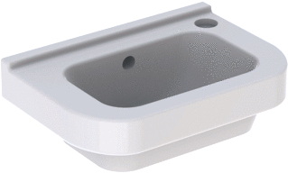 Geberit 300 Basic Fontein 36X25Cm Kraangat/R M/Overloop Wit