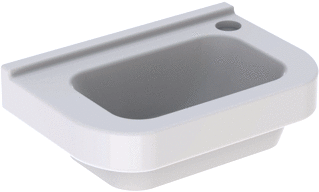 Geberit 300 Basic Fontein 36X25Cm Kraangat/R Z/Overloop Wit