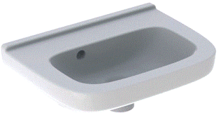 Geberit 300 Basic Fontein 40X25Cm Z/Kraangat M/Overloop Tect/Wit