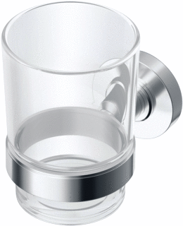 Ideal Standard Iom Bekerhouder Met Beker Van Transparant Glas Chroom