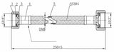 Xellanz Flexibele Aansluitslang 1//8 25 Cm