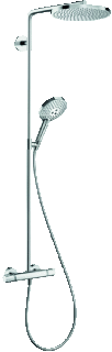 Hansgrohe Hg Showerpipe Raindance Select S 240 1Jet Powderrain Chrome