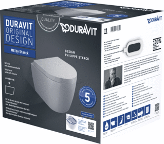 Duravit Me By Starck Toilet Set Hangend Compact 480 Mm