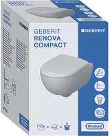 Geberit Renova Compact Pack Wcl Verd.vorm Rf 49Cm Incl Zit Sc/Qrl