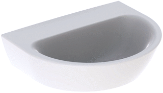 Geberit Renova Fontein 45X36Cm Z/Kraangat Z/Overloop Wit