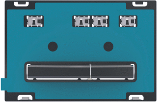 Geberit Bedieningsplaat Sigma50 2-Toets: Zwartchroom Klantspecifiek