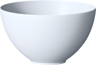 Looox Ceramic Round Small Diameter 23Cm Matt White