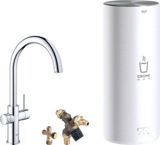 Grohe Red 3-In-1  Kraan Met L-Size Boiler