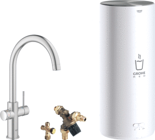 Grohe Red 3-In-1  Kraan Met L-Size Boiler