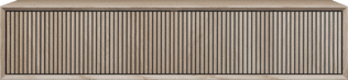 Looox Wooden Facet Stripes 140Cm 2 Lades Old Grey