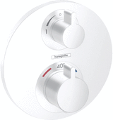 Hansgrohe Hg Thermostat Concealed Ecostat S 2 Outlet Matt White