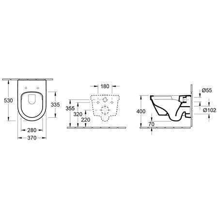 Villeroy & Boch Architectura Combi-Pack 370X530Mm 4694Hr01