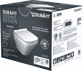 Duravit Durastyle Toilet Set Hangend Compact 480 Mm