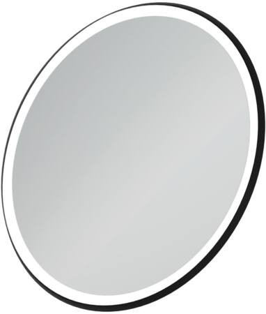 Ideal Standard Conca Spiegel Rond Ø90Cm Met Led Sfeerverlichting Omlijsting Zwart