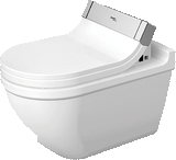 Duravit Starck 3 Wand-Wc Voor Douchetoiletzitting Wit Hoogglans 365X620X435 Mm