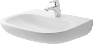 Duravit D-Code Wastafel Wit Hoogglans 600 Mm