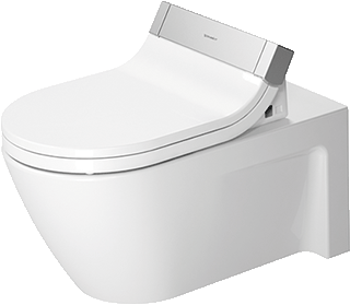 Duravit Starck 2 Wand-Wc Voor Douchetoiletzitting Wit Hoogglans 375X620X335 Mm