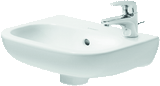 Duravit D-Code Fonteintje Wit Hoogglans 360 Mm