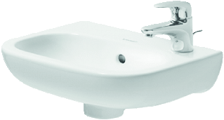 Duravit D-Code Fonteintje Wit Hoogglans 360 Mm