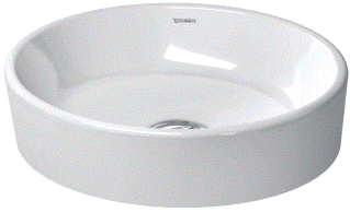 Duravit Starck 2 Opzetwastafel Wit Hoogglans 435 Mm