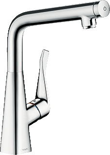 Hansgrohe Hg Kitchen Mixer 320 Metris Select M71 1Jet Chrome