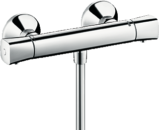 Hansgrohe Hg Thermostatic Shower Mixer Wall Mounted Ecostat Universal Chrome