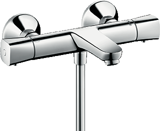 Hansgrohe Hg Thermostatic Bath Mixer Wall Mounted Ecostat Universal Chrome