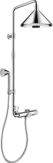 Axor Hg Showerpipe Axor Front Chrome