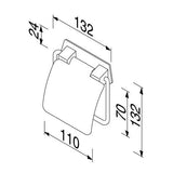 Geesa Standard Toiletrolhouder Met Klep Chroom