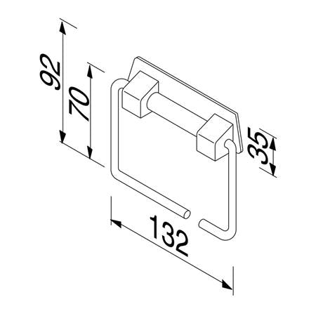 Geesa Standard Toiletrolhouder Met Veer Chroom