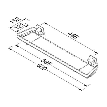 Geesa Standard Planchet 60 Cm Chroom