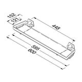 Geesa Standard Planchet 60 Cm Chroom