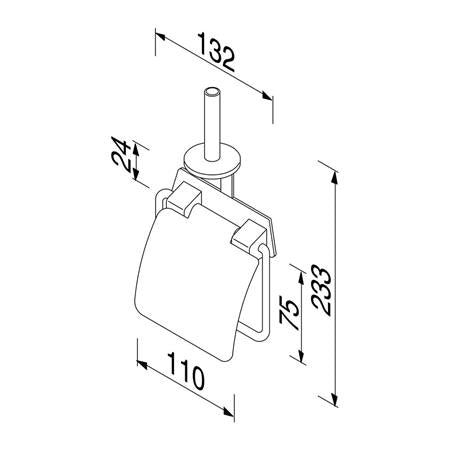 Geesa Standard Toiletrolhouder Met Klep En Reserverolhouder Chroom