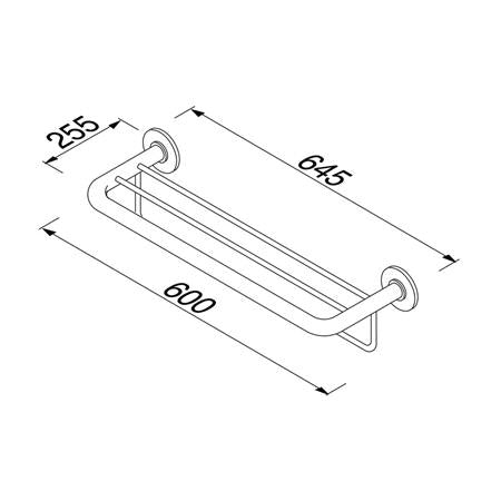 Geesa Hotel Handdoekhouder 60 Cm Chroom