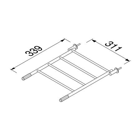 Geesa Hotel Emmerrooster 46 Cm Chroom