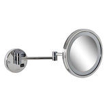 Geesa Mirror Scheerspiegel Rond Chroom - Met Led Verl. 1-Arm. 3X Vergr.