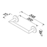 Geesa Nemox Badgreep 30 Cm Rvs Geborsteld