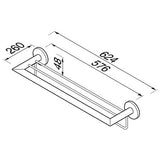 Geesa Nemox Handdoekrek Met Plateau 60 Cm Chroom