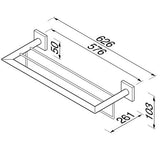 Geesa Nelio Handdoekrek Met Plateau Chroom 60 Cm