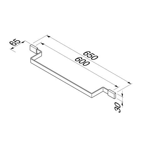 Geesa Aim Handdoekrek 65 Cm Chroom