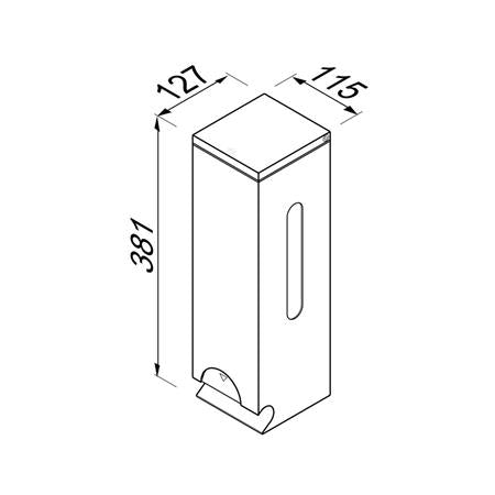 Geesa Public Area Toiletroldispenser Voor 3 Rollen Rvs