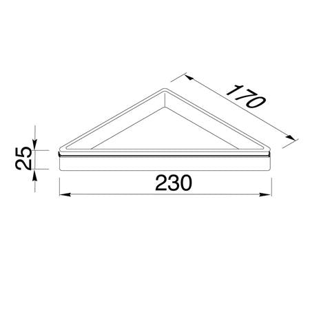 Geesa Frame Hoekplanchet Wit / Chroom