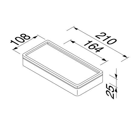 Geesa Frame Universeel Planchet Zwart / Chroom