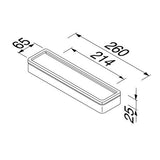 Geesa Frame Planchet Smal Wit / Chroom