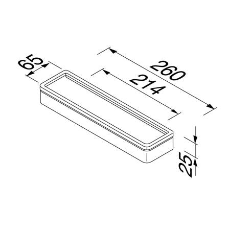 Geesa Frame Planchet Smal Zwart