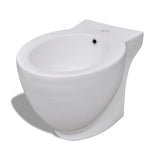 Staand Bidet Rond Keramiek Wit Crème